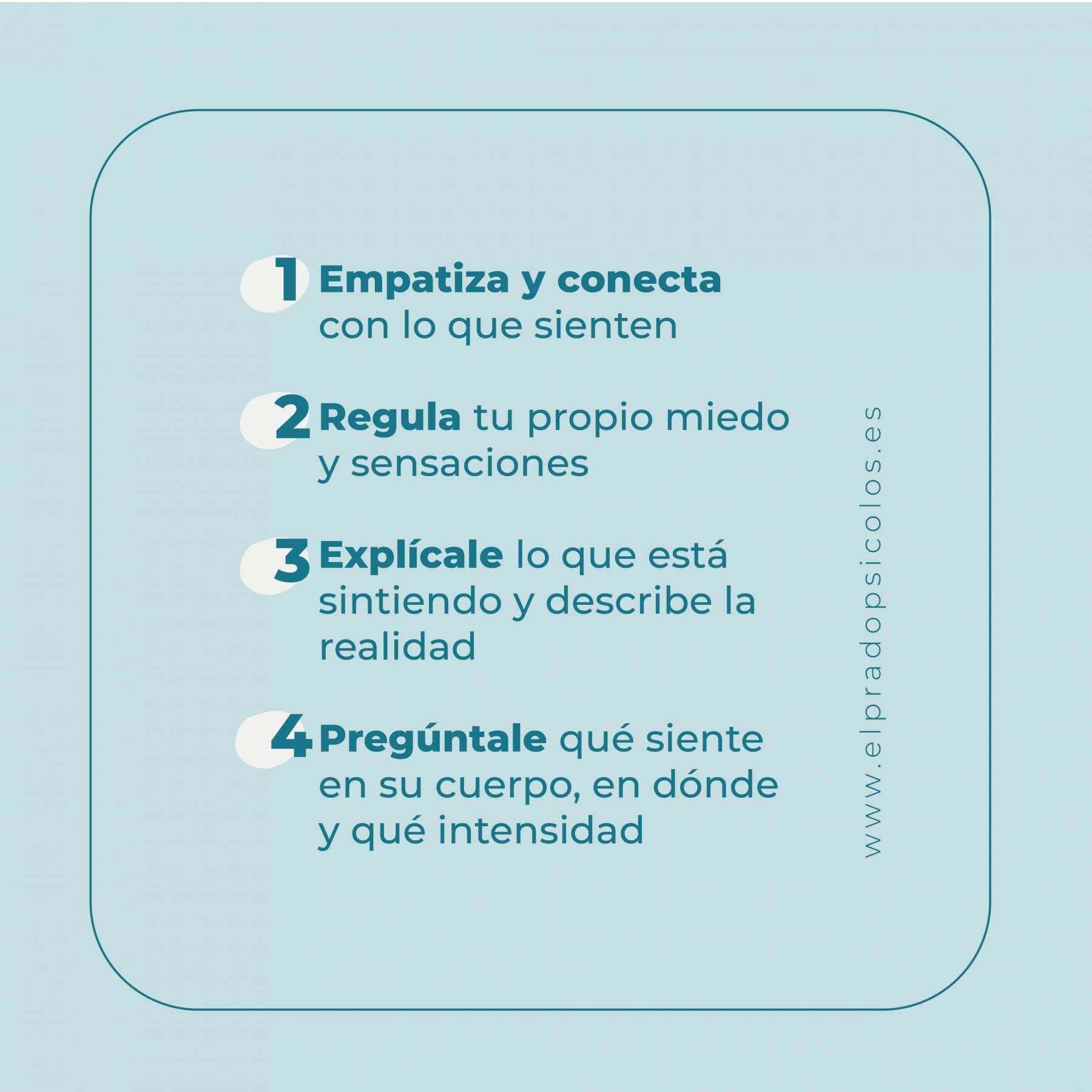 Listado 2 de los 8 pasos para ayudar niños en casos de ansiedad